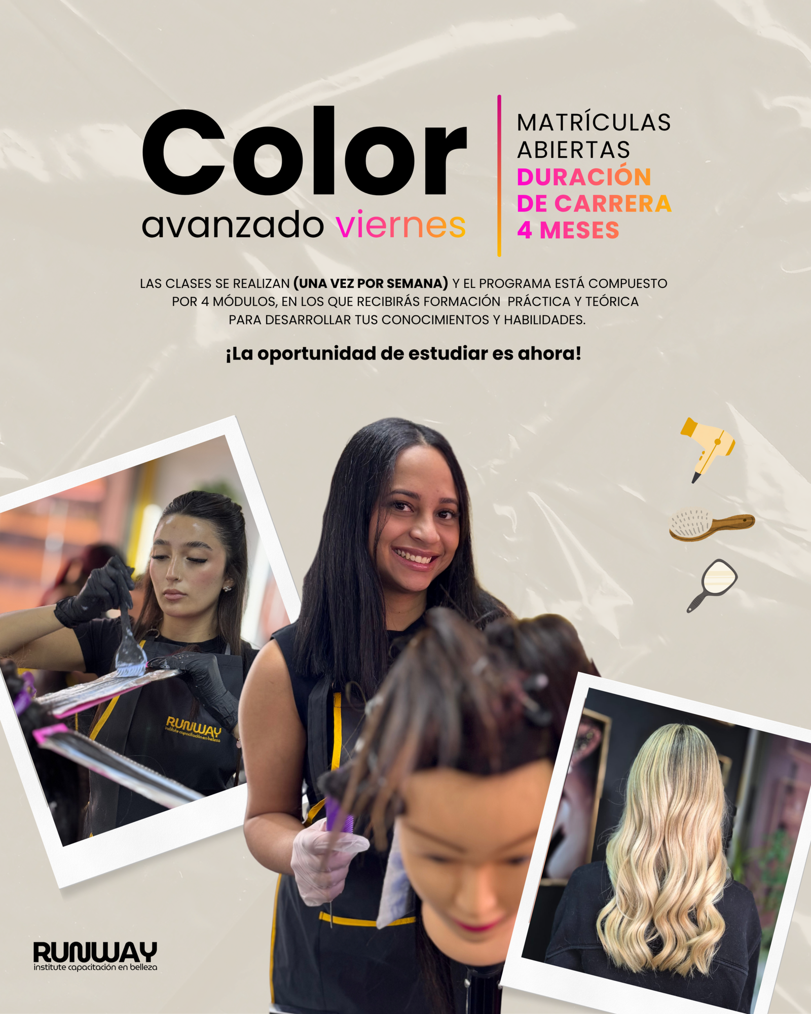 Estilista intensivo sábado (15) ᴄᴏʟᴏʀ ᴀᴠᴀɴᴢᴀᴅᴏ 𝟺 ᴍᴇsᴇs - Imagen 1